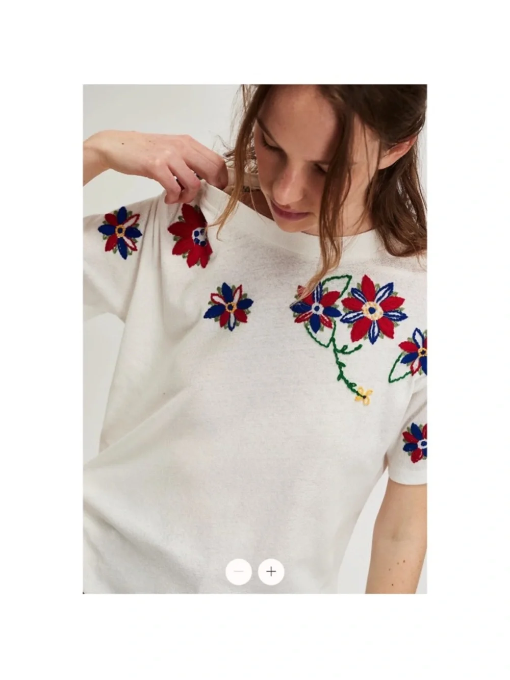 Free People Petal Stitch Tissue Tee NWT - Picture 4 of 4